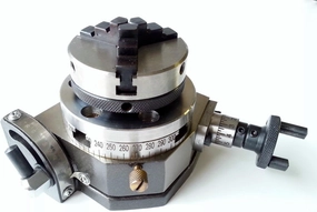 OMEX New Rotary Table Tilting 3" / 75mm with 65mm Lathe Chuck for Milling Machine Set
