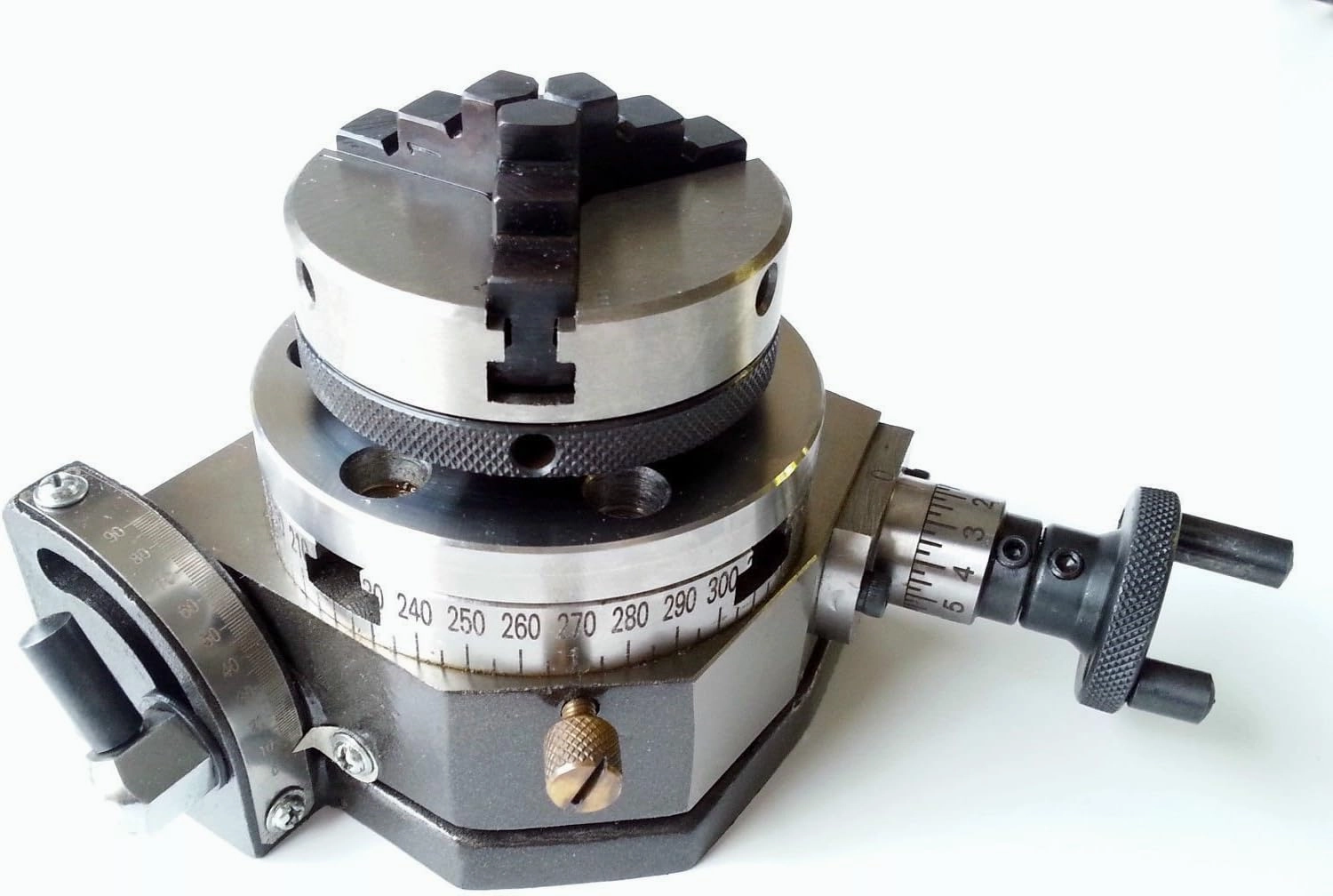 OMEX New Rotary Table Tilting 3" / 75mm with 65mm Lathe Chuck for Milling Machine Set