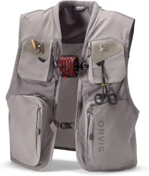 Orvis Clearwater Mesh Fly Fishing Vest - Lightweight Vest with Tool Docks, Tippet Holder Loops, and Fly Drying Patches