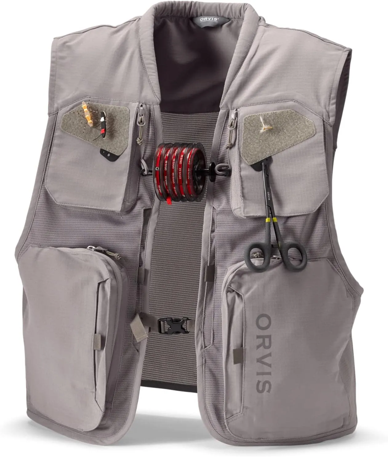 Orvis Clearwater Mesh Fly Fishing Vest - Lightweight Vest with Tool Docks, Tippet Holder Loops, and Fly Drying Patches