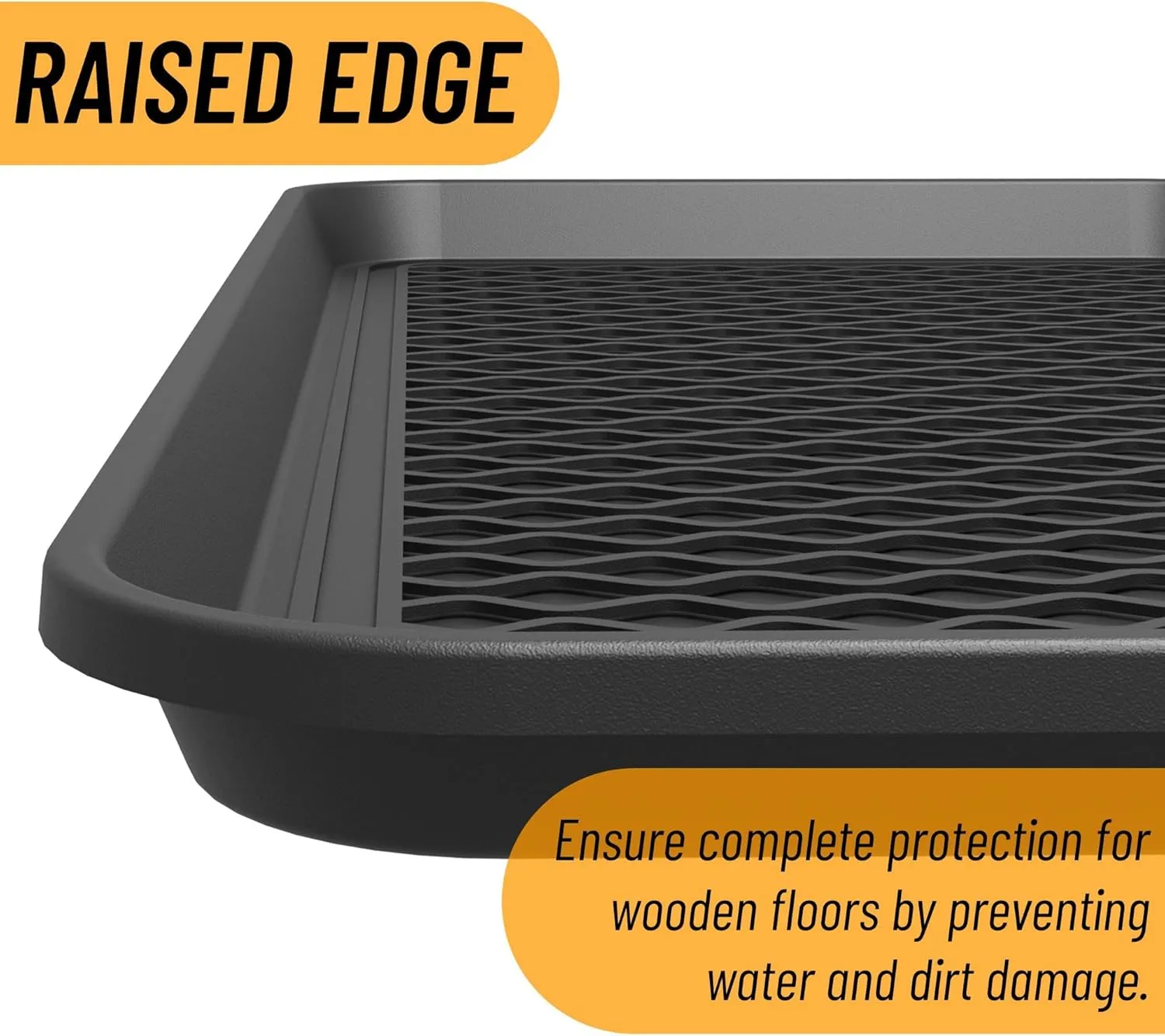 Ottomanson Multipurpose All Season Boot Tray Mat, Reusable Pee Pad For Dogs, 15" x 30"