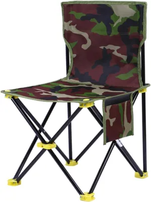 Outdoor Folding Chair Lightweight Portable Stool for Camping Fishing and Travel Small Seat with High Backrest for Picnics and Outdoor Activities