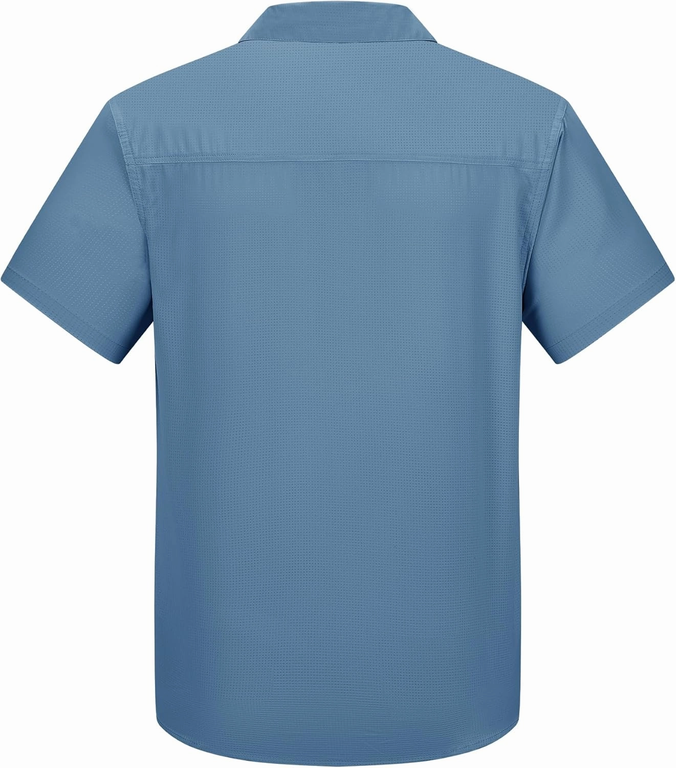 Outdoor Ventures Men's Lightweight Short Sleeve Fishing Shirt UPF 50 Button Down Quick Dry Cooling Hiking Travel Safari Shirt