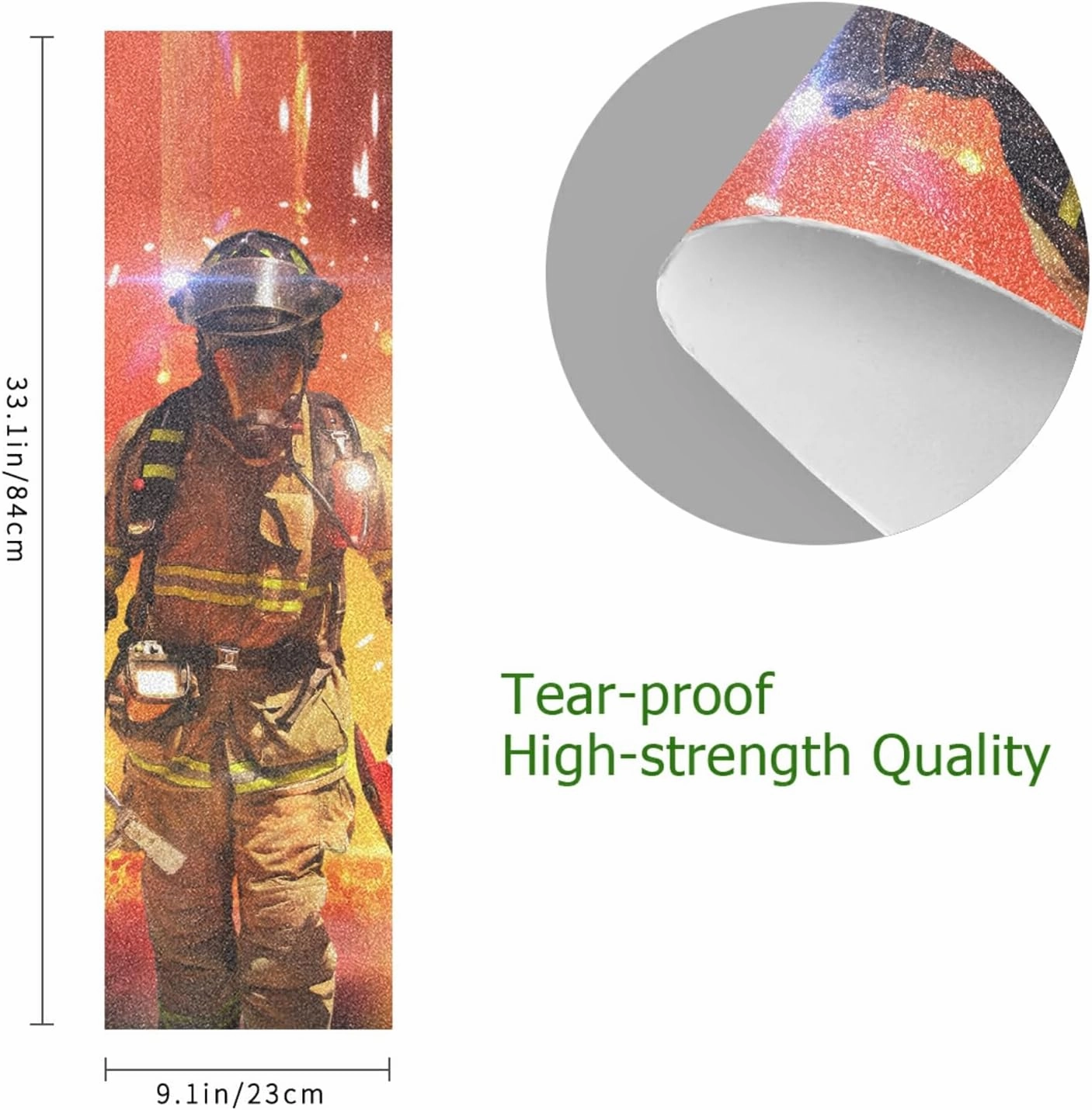 Oyihfvs Skateboard Grip Tape Sticker, Anti Slip Sandpaper Sheet Scooter Longboard, Strong Stickiness, Wearable Tear Resistance 9" x 33"