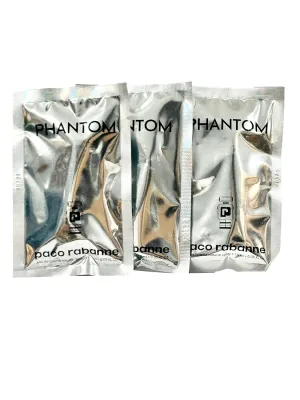 Paco Rabanne PHANTOM Perfume MEN spray EDT vial perfume 1.5 ml / 0.05 fl oz - Set of 3