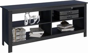 Panana Black TV Stand for 50 inch TV, Storage Shelves, Entertainment Center, Media Console, Living Room, Bedroom