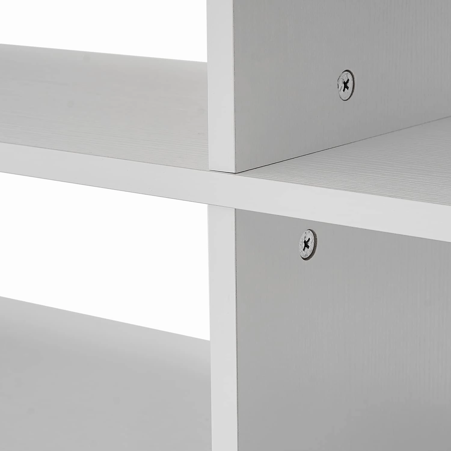 Panana TV Stand, 4 Cubby TV Stand for 60 inch TV, Farmhouse Television Stands Entertainment Center Media Stand with Storage TV Table Stand for Living Room (White 55 inches)