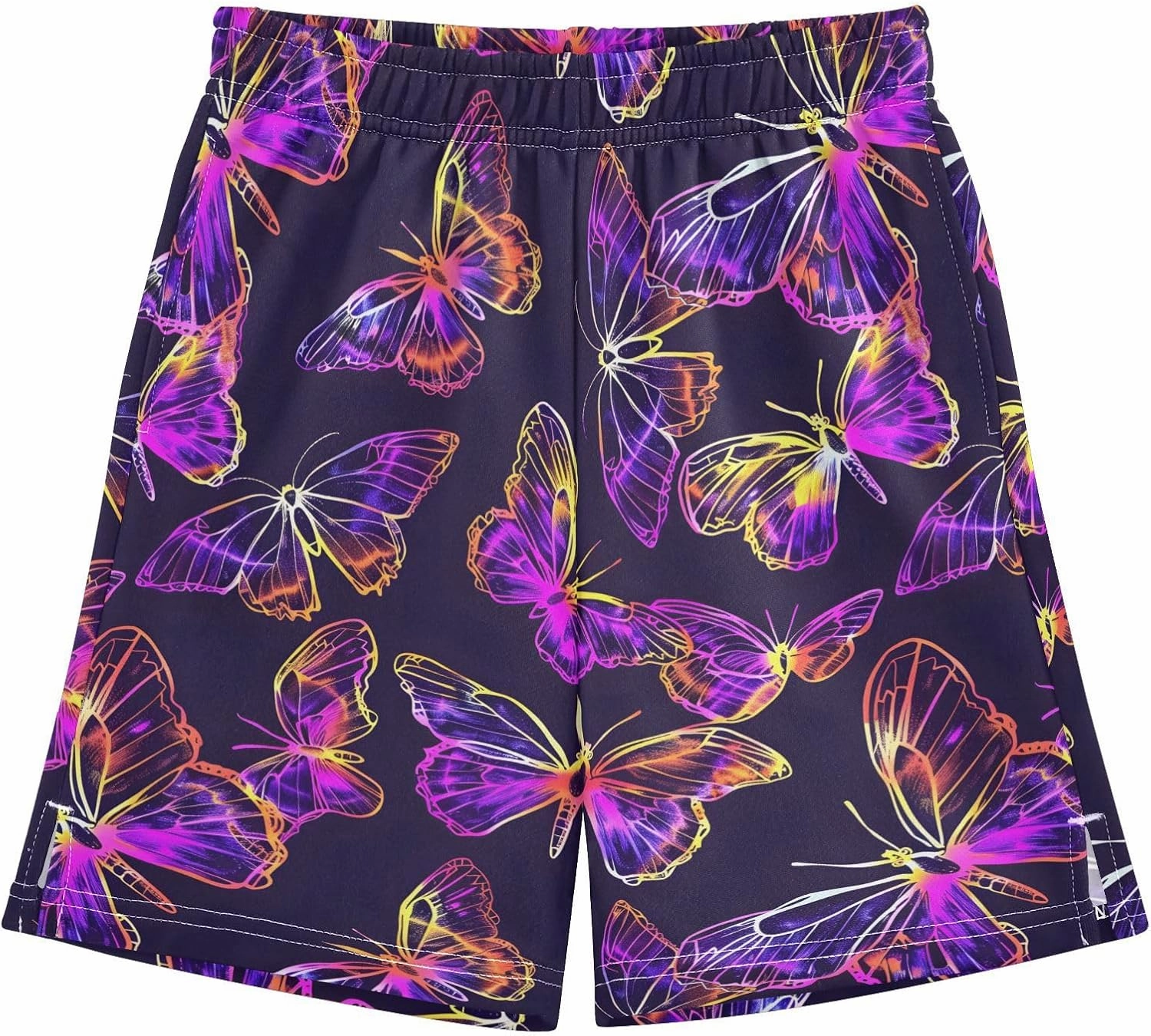panksolu Boys Shorts Casual Athletic Shorts Elastic Waist with Pockets Teens Summer Track Shorts for Outdoor Activity 7-15Y