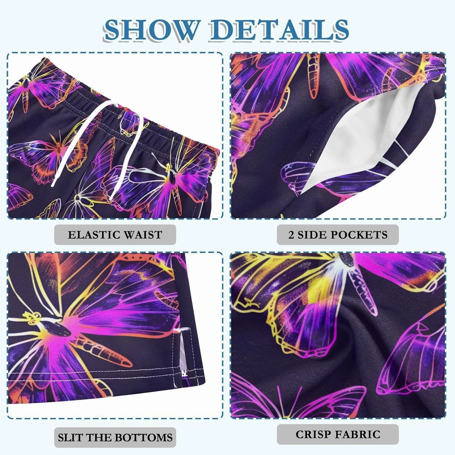 panksolu Boys Shorts Casual Athletic Shorts Elastic Waist with Pockets Teens Summer Track Shorts for Outdoor Activity 7-15Y