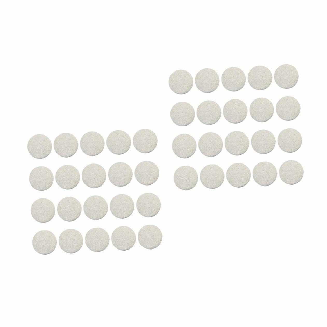 PartyKindom 2sets 6.5cm Loofah Makeup Remover Puff Facial Cleansing Pads Makeup Remover Pads for Women Reusable Cotton for Face Travel 20pcs*2