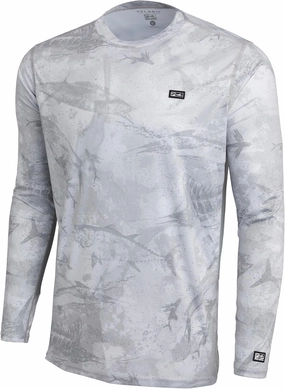PELAGIC Men's Vaportek Fishing Shirt, Long Sleeve, UPF 50  Protection, Ventilated and Lightweight
