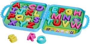 Peppa Pig Peppa’s Alphabet Case, ABC Learning Toys, Puzzle Preschool Games for Classroom, Back to School Gifts for Kids, Ages 3 