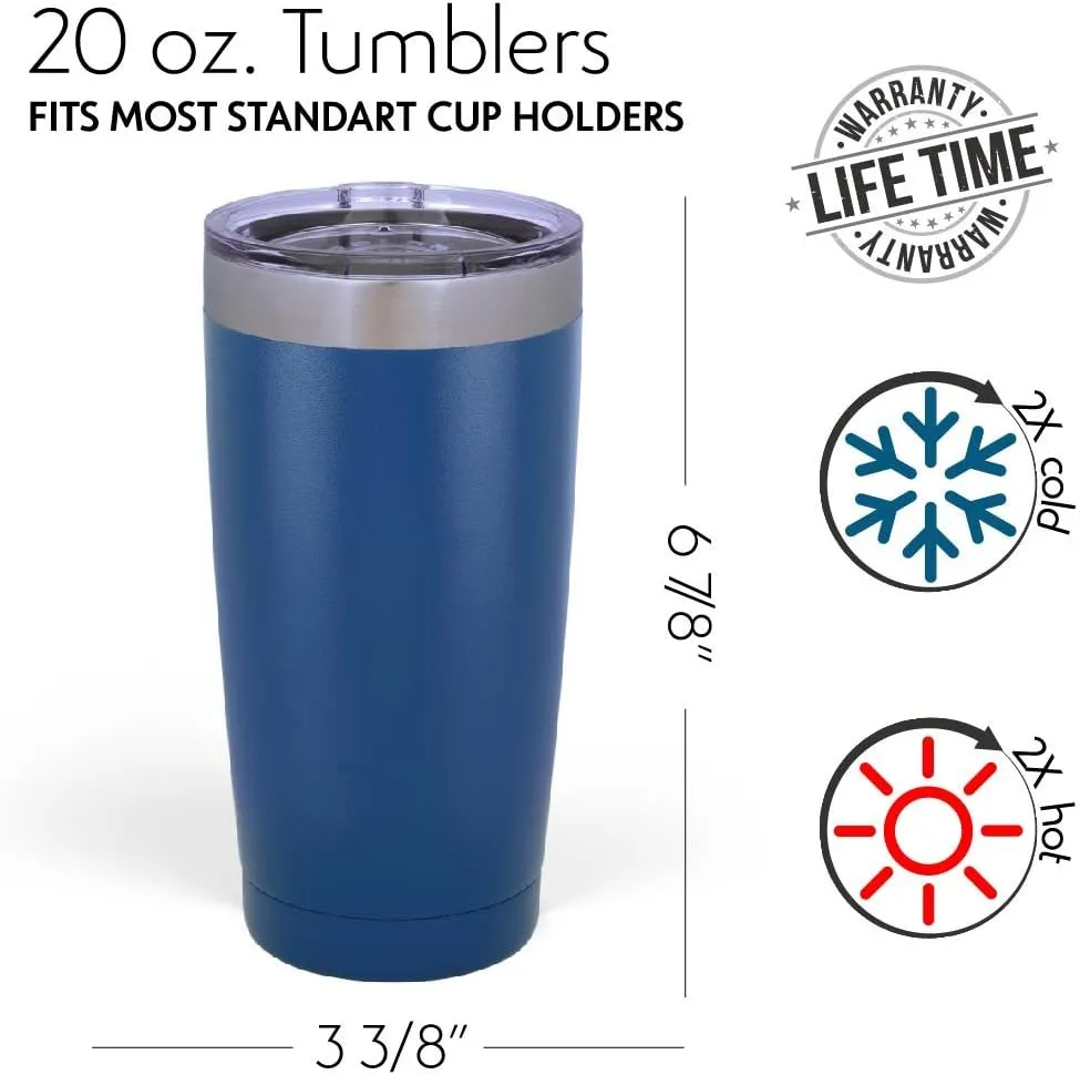 Personalized Tumbler with Engraved Name - 12 Designs, 20 Oz Coffee Tumbler with Slider Lid, Hot Pink, Double Wall Insulated - Custom Gift for Women