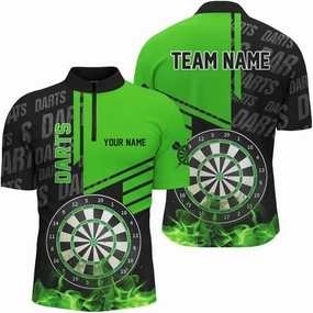 Personalized Dart Jersey, Dart Jerseys for Men, Dart Shirts, Dart Shirts for Men, Darts Board Yellow Fire