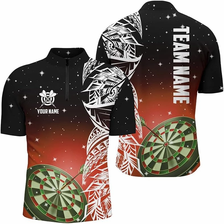 Personalized Dart Shirts for Men, Dart Jerseys for Men, Dart Shirts, Dart Jersey, Dart Board Red Version