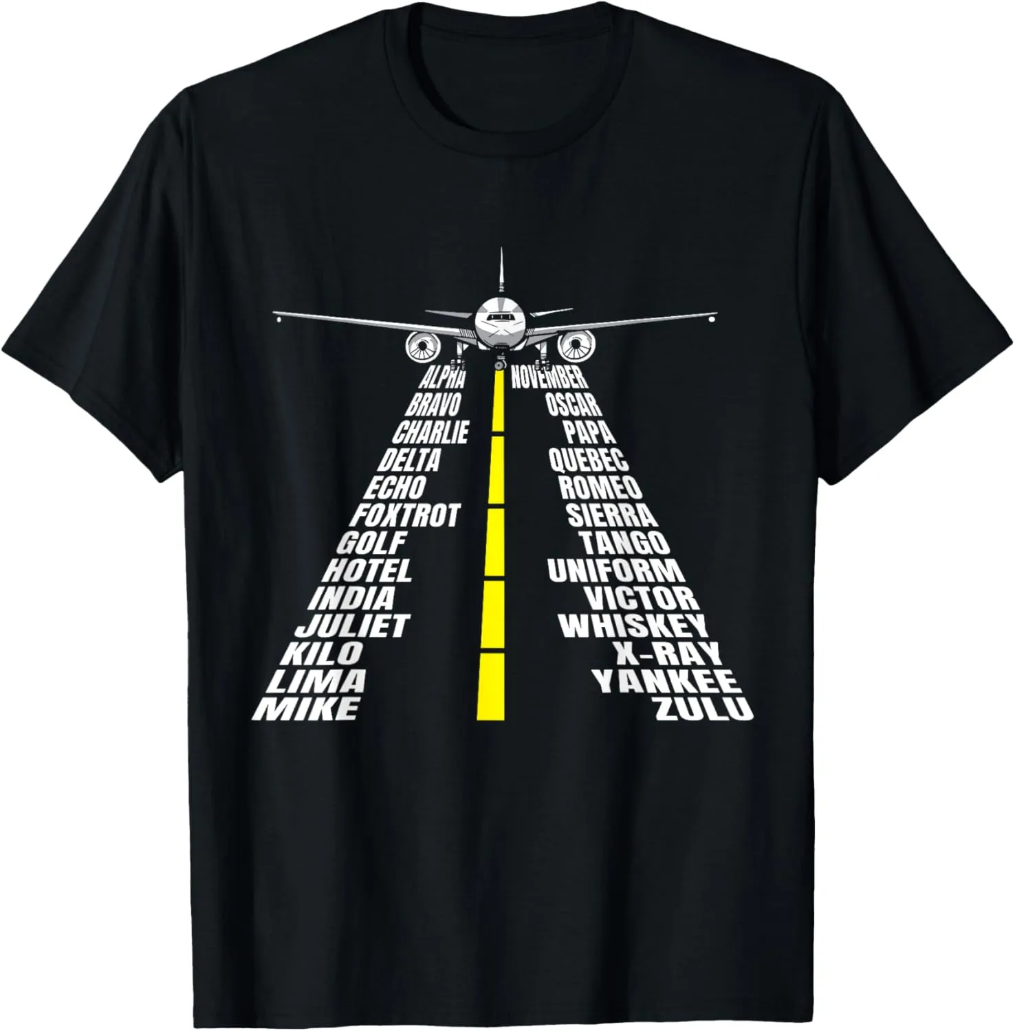 Phonetic Alphabet Aircraft Pilot Plane Aviator Airplane T-Shirt