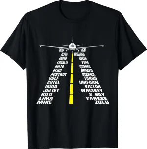 Phonetic Alphabet Aircraft Pilot Plane Aviator Airplane T-Shirt