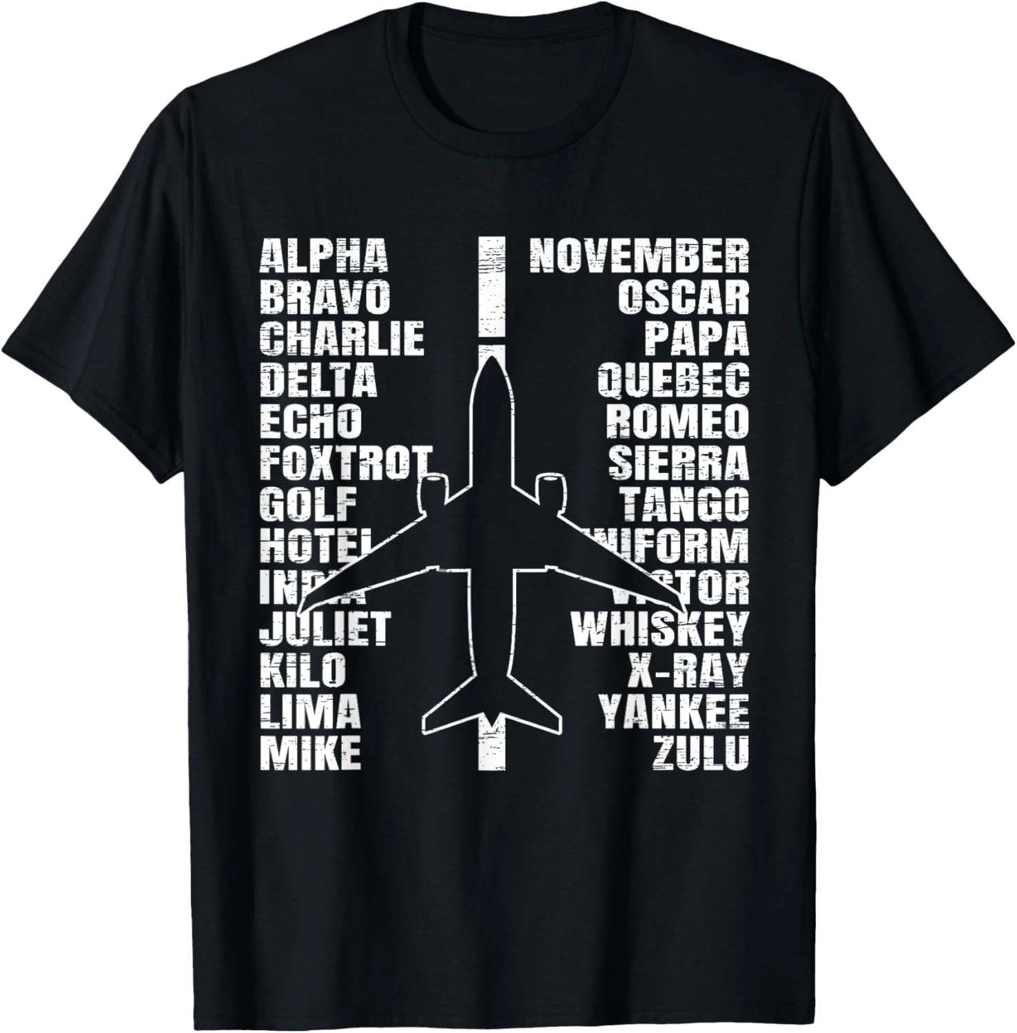 Phonetic Alphabet Aircraft Pilot Plane Aviator Airplane T-Shirt