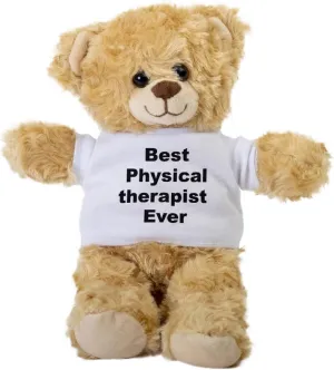 Physical Therapist Teddy Bear, Gift Stuffed Animal, Plush Teddy Bear with Tee, Gift for Her, Birthday Christmas Basket Gift Idea