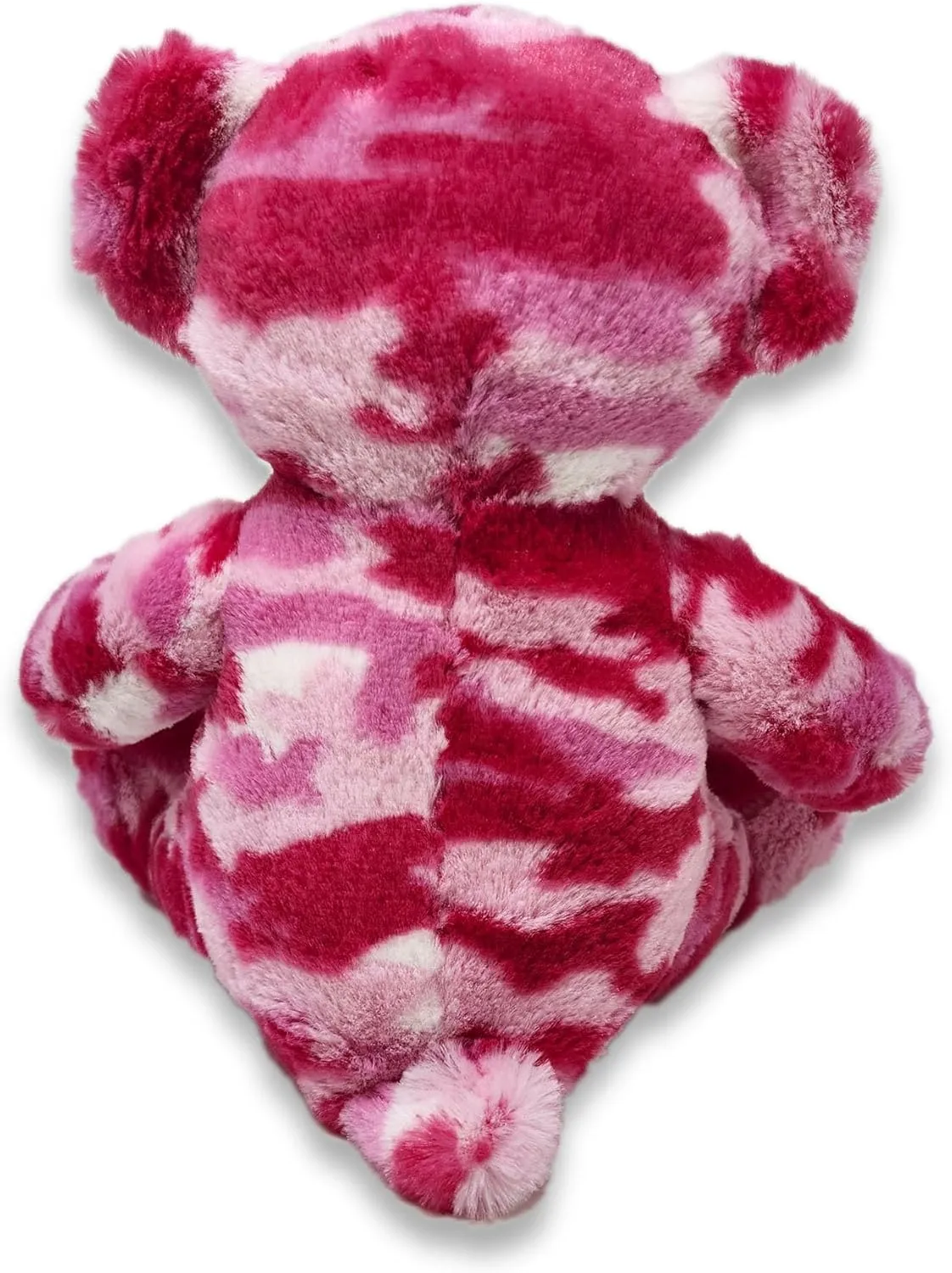 Pink Camo Teddy Bear Stuffed Animal; Ultra Soft and Cuddly Plush Toy for Kids 3 Years Old to Adults; Child-Safe Embroidered Eyes adds a Unique Aesthetic; (9" Tall)
