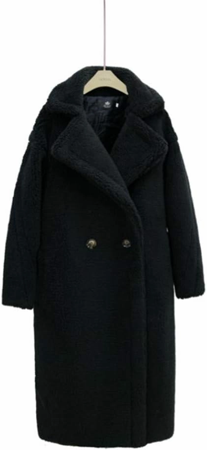 Pink Long Teddy Bear Coat,Women Winter Warm Faux Fur Jacket,Ladies Teddy Outdoor Overcoat