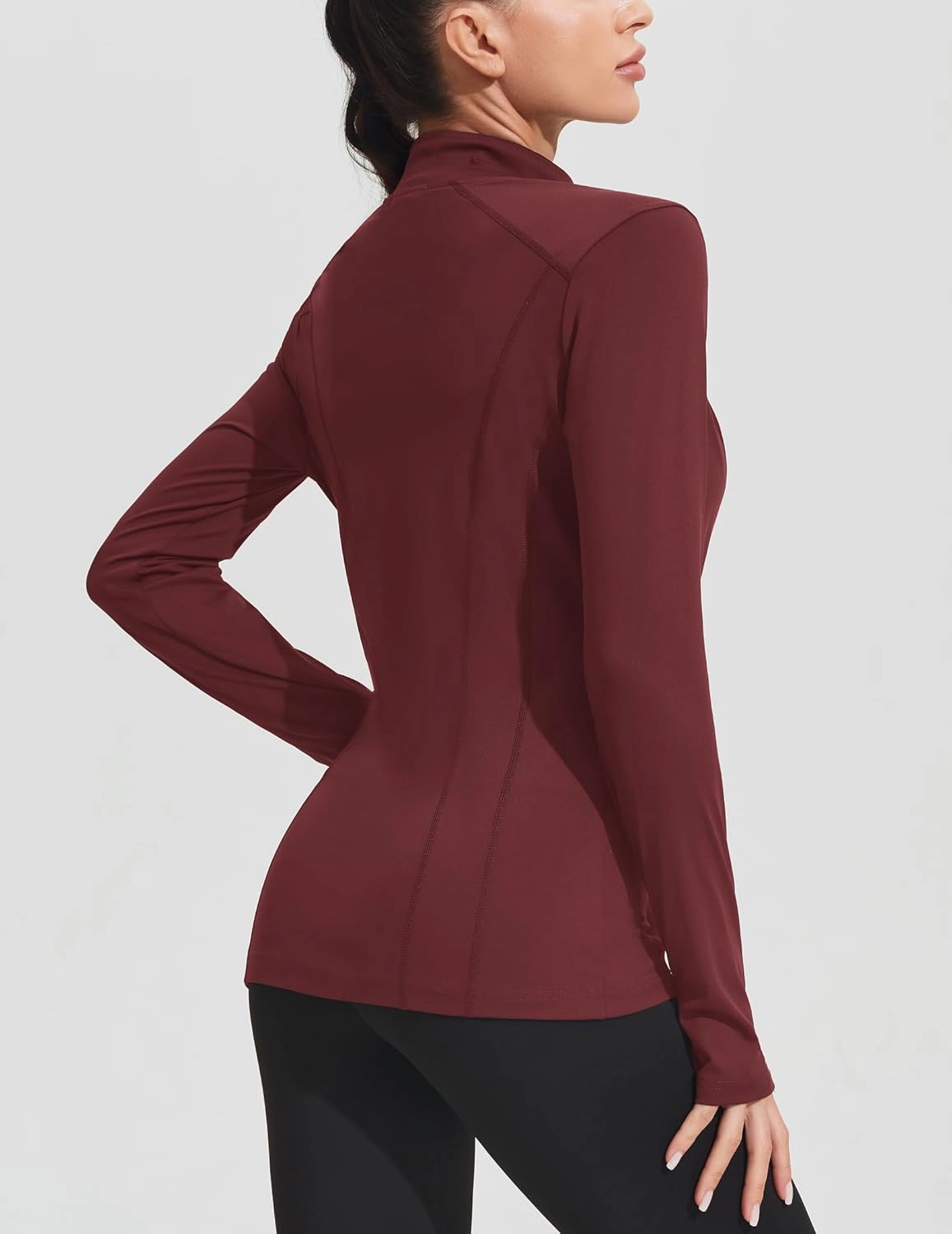 PINSPARK Women's Athletic Jackets Slim Fit Workout Jacket Full Zip Up Running Gym Yoga Sports Tops with Pockets