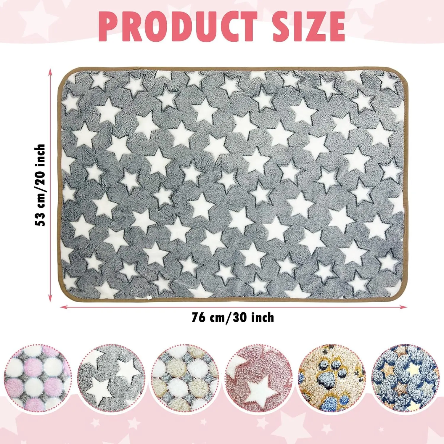 PINVNBY 6 PCS Guinea Pig Blankets Soft Fleece Bedding for Guinea Pigs Cage Washable & Reusable Small Animal Sleep Mat Pad for Hamster Ferret Chinchilla Hedgehog (30 x 20 Inch)