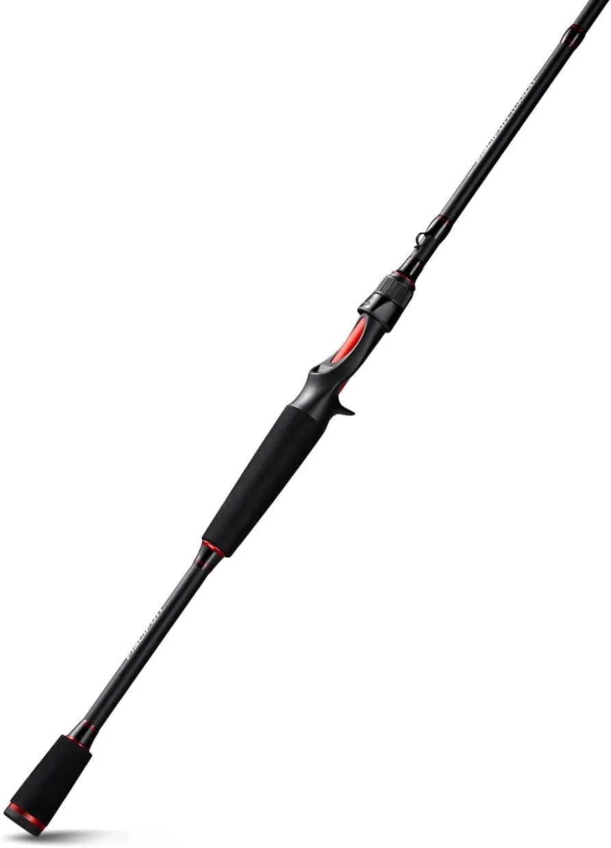 Piscifun Torrent Fishing Rod, IM6 Carbon Baitcaster & Spinning Rod, High Sensitive Lightweight Fishing Casting Rod, Zirconium Oxide Rings, 2 Pieces Rod