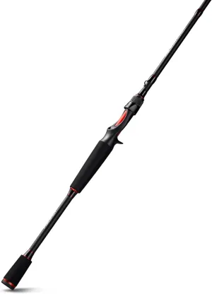 Piscifun Torrent Fishing Rod, IM6 Carbon Baitcaster & Spinning Rod, High Sensitive Lightweight Fishing Casting Rod, Zirconium Oxide Rings, 2 Pieces Rod