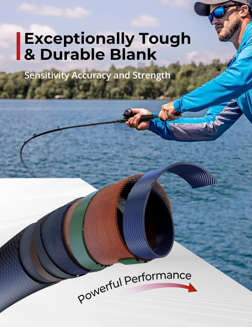 Piscifun Torrent Fishing Rod, IM6 Carbon Baitcaster & Spinning Rod, High Sensitive Lightweight Fishing Casting Rod, Zirconium Oxide Rings, 2 Pieces Rod