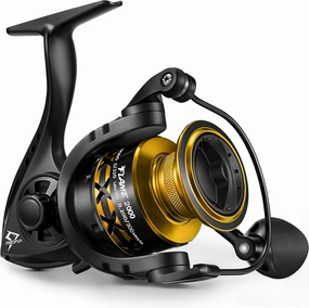 Piscifun Flame Spinning Reels, Lightweight 9 1BB Ultra Smooth Spinning Fishing Reels, 19.8LBs Max Drag, 2000, 3000, 4000, 5000 Series, Red & Blue