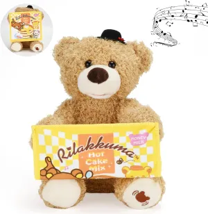 Plush Stuffed Animal Toy, Talking Teddy Bear Animated Plush Toy Dolls for Personalized Baby Birthday Gift,11.5in (Colorful)