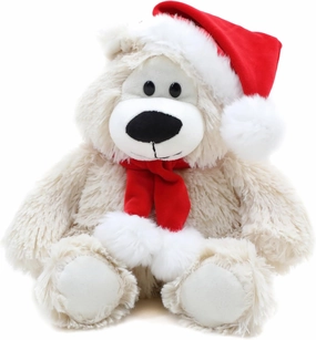 Plushland Adorable Soft Sophie Teddy Bear, Stuffed Animal Holiday Toys with Hat and Scarf Christmas Accessories – A Perfect Toy Gift for Kids 12 Inches