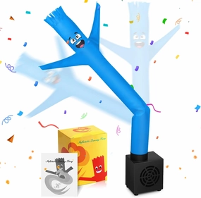 Poen Wacky Waving Inflatable Tube Guy for Kids Gag Gift Mini Inflatable Tube Man with Blower Birthday Desktop Office Pranks Dancing Blow up Man for Party Decor(Laugh)