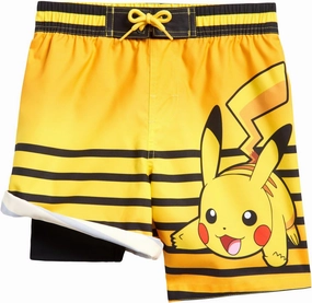 Pokemon Compression UPF 50  Swim Trunks Little Kid to Big Kid Sizes (4-14-16)