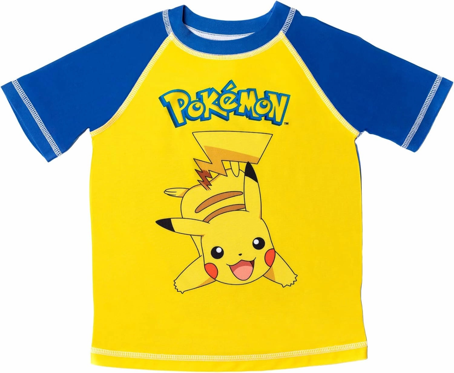Pokemon UPF 50  Rash Guard and Swim Trunks Outfit Set Little Kid to Big Kid Sizes (4-14-16)