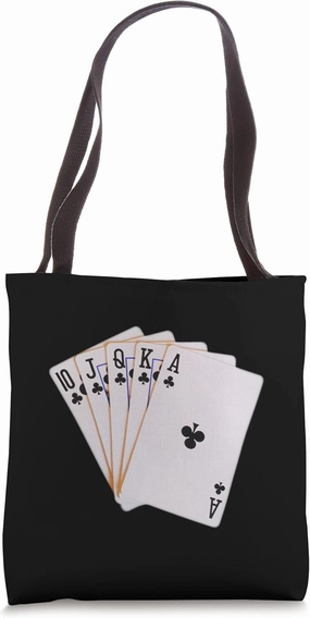 Poker Game Royal Flush Tote Bag