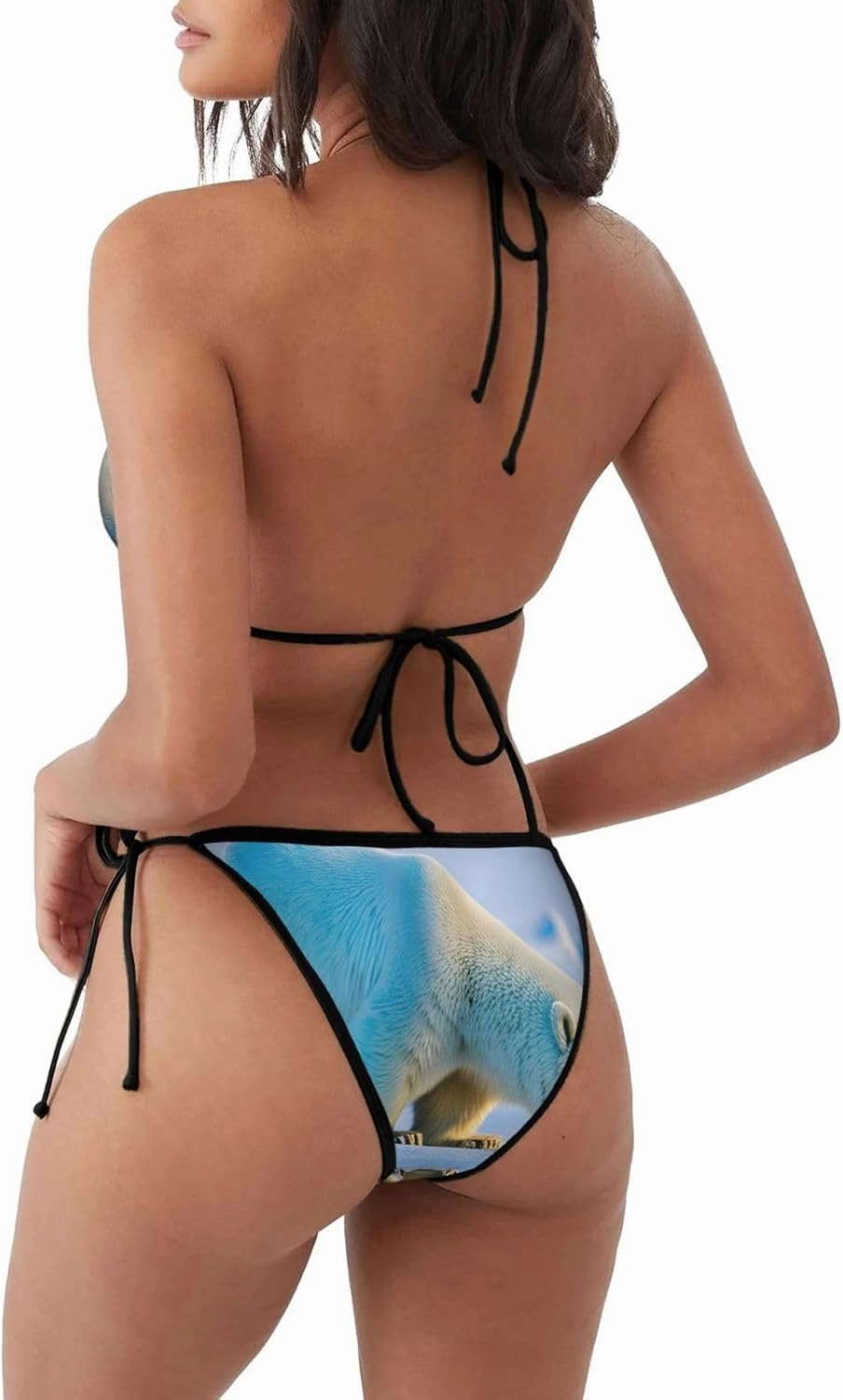 Polar Bear Print Bikini Sets for Women,Perfect for Beach,Pool and Other Outdoor Activities