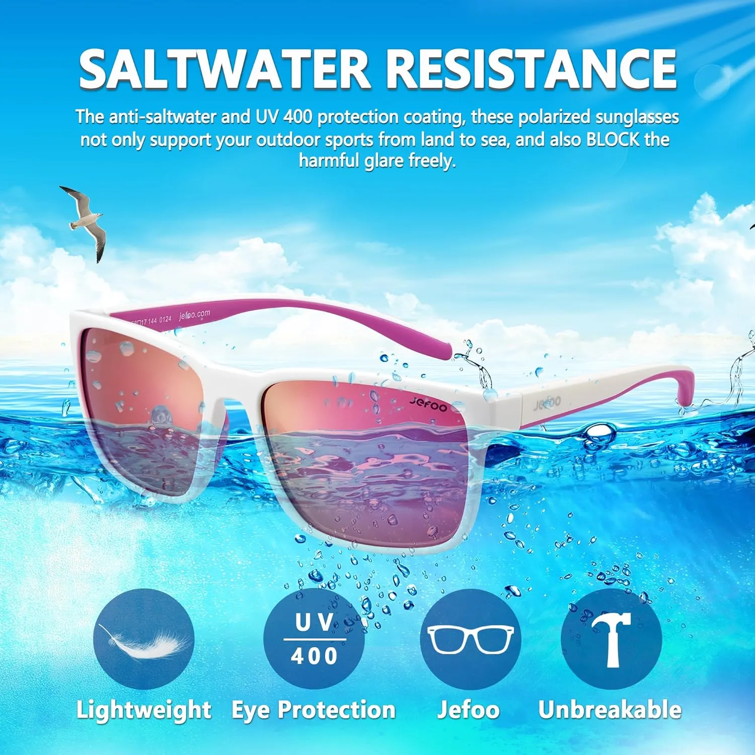 Polarized Fishing Sunglasses for Men Women Kayaking Surfing Driving Lightweight Sports Sun Glasses UV Protection