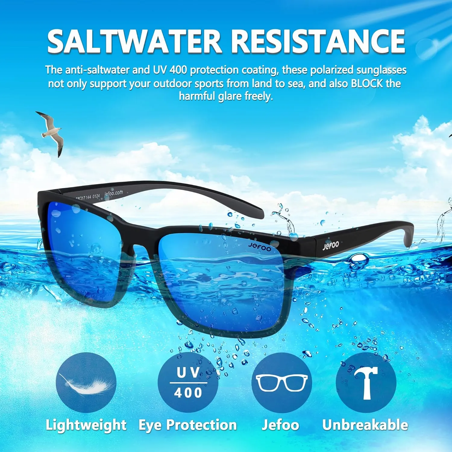 Polarized Fishing Sunglasses for Men Women Kayaking Surfing Driving Lightweight Sports Sun Glasses UV Protection