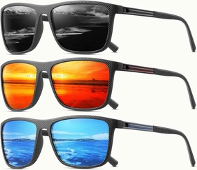 Polarized Sunglasses for Men Classic Lightweight Driving Fishing Golf Sun Glasses UV Protection Goggles
