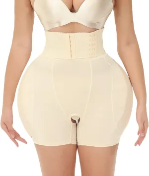 POP CLOSETS Hip Pads for Women Shapewear with Wrap Belt Hip Dip Pads Enhancer Butt Lifter Tummy Control Panties