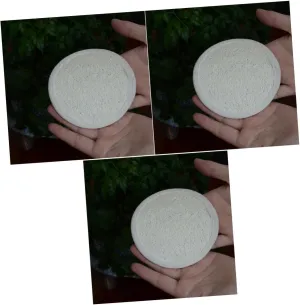 POPETPOP 3pcs Face Exfoliator Loofah Sponge for Gentle Deep Cleansing Reusable Makeup Pads for All Skin Types for Daily Facial Care and Refreshing Skin Routine