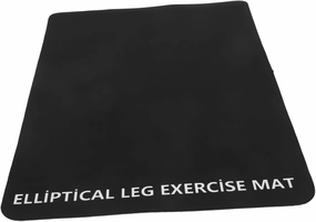 POPETPOP Noise-reducing Shock-Absorbing Pads for Treadmills Non- Pu Exercise Mat Dampening Floor Protector for Fitness Equipment Black Design for Home Use