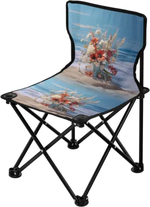 Portable Camping Folding Chairs Foldable Chair Small Beach Bouquet Lightweight Backpacking Outdoor Outside Fishing
