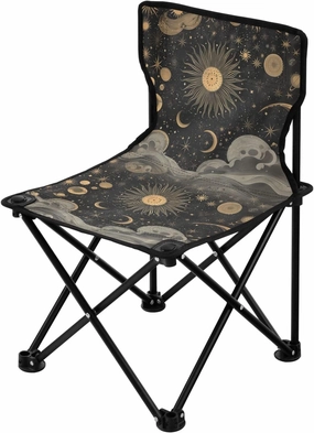 Portable Camping Folding Chairs Foldable Chair Small Constellation Zodiac 3 Lightweight Backpacking Outdoor Outside Fishing