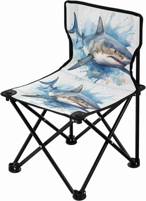 Portable Camping Folding Chairs Foldable Chair Small Shark 2 Lightweight Backpacking Outdoor Outside Fishing
