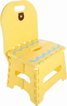Portable Cartoon Folding Chair Lightweight Step Stool for Plastic Design for Outdoor Activities for Camping Fishing Beach and Picnics
