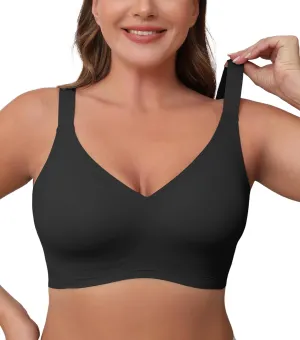 POSESHE Women's Wirefree Bras Full Coverage No Underwire Everyday Bra Comfortable Wireless Padded T-Shirt Bralette
