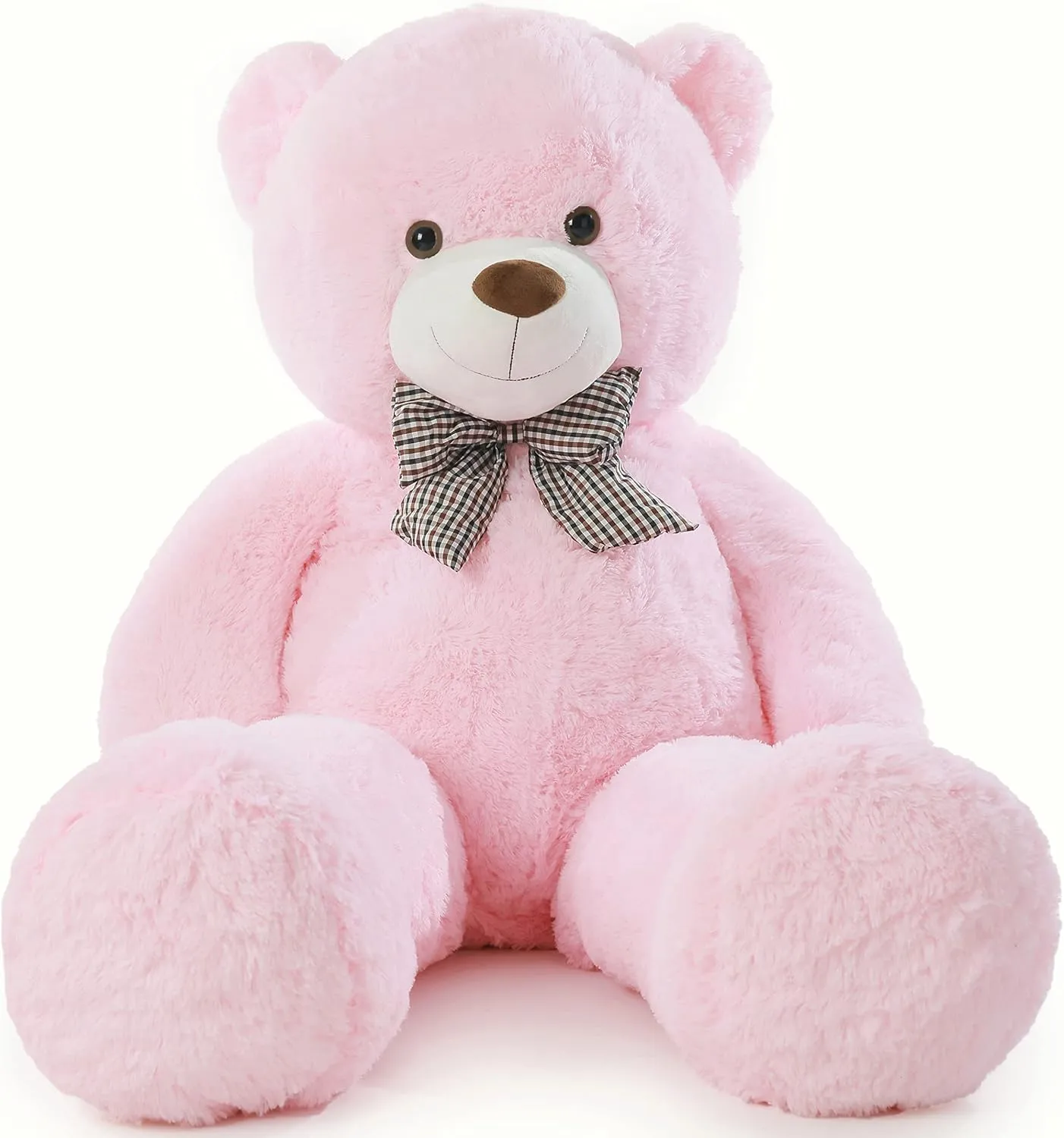 Poutmac Big Teddy Bear 55" Giant Pink Soft Stuffed Animals Cute Plush Toy for Girlfriend Women Kids for Valentine's Christmas Birthday